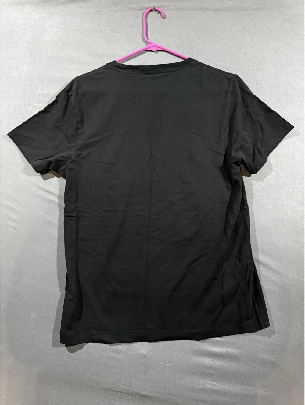 True Religion Mens Size M Black Short Sleeve Camo Box Logo Graphic T-Shirt